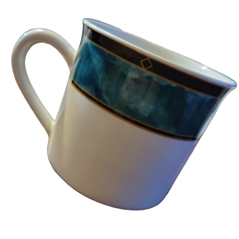 Vtg 03 Royal Duchess Green Marble By Gibson Design Coffee Tea Hot Cocoa Cup Mug - Picture 2 of 6